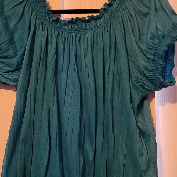 EUC BLUE PEASANT  TOP 2XL - Picture 5 of 9